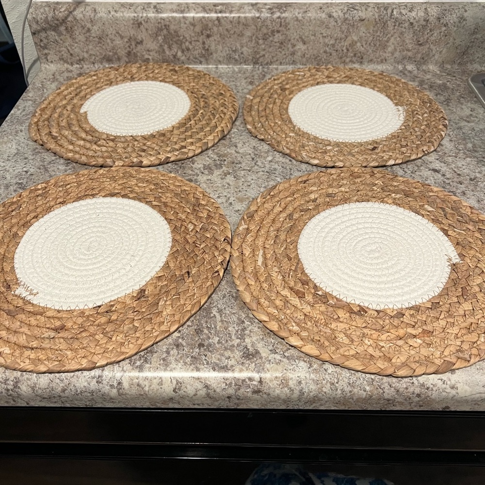 Wicker placemats four